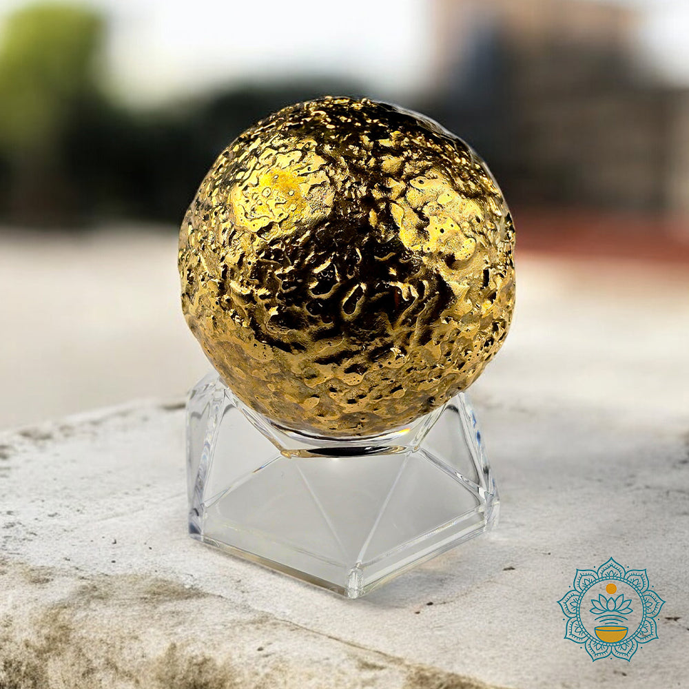 2 Brass Bliss Balls – Meditation & Sound Healing Chime with Complimentary Stands (Acrylic v.2)