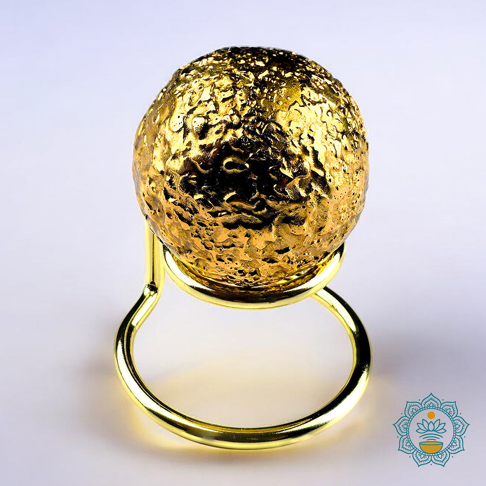 Brass Bliss Ball – Meditation & Sound Healing Chime with Premium Stand (Metal v.1)