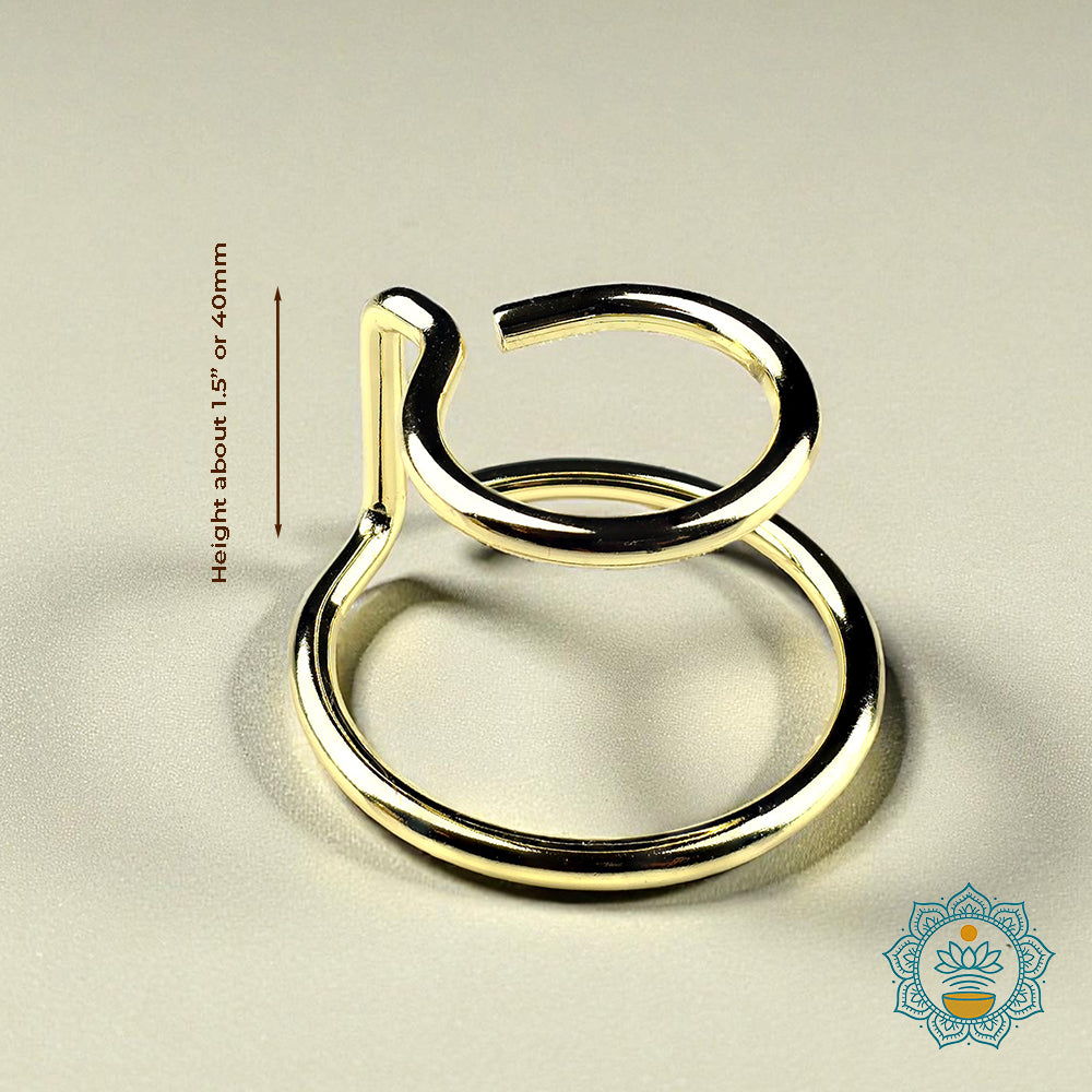 Brass Bliss Ball – Meditation & Sound Healing Chime with Premium Stand (Metal v.1)