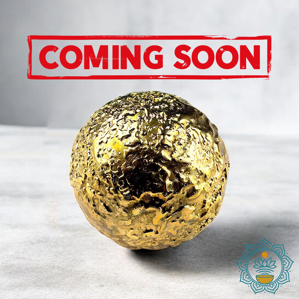 2 Brass Bliss Balls – Meditation & Sound Healing Chime with Complimentary Stands (Wooden v.1)