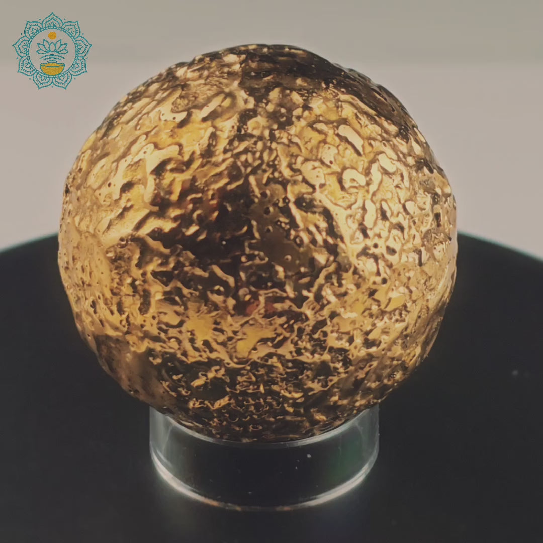 Brass Bliss Ball – Meditation & Sound Healing Chime with Complimentary Stand (Acrylic v.1)