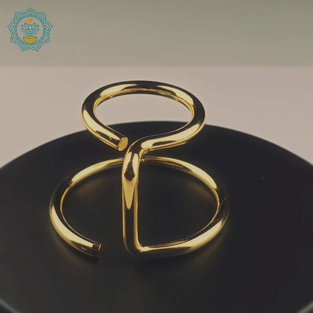 Brass Bliss Ball – Meditation & Sound Healing Chime with Premium Stand (Metal v.1)