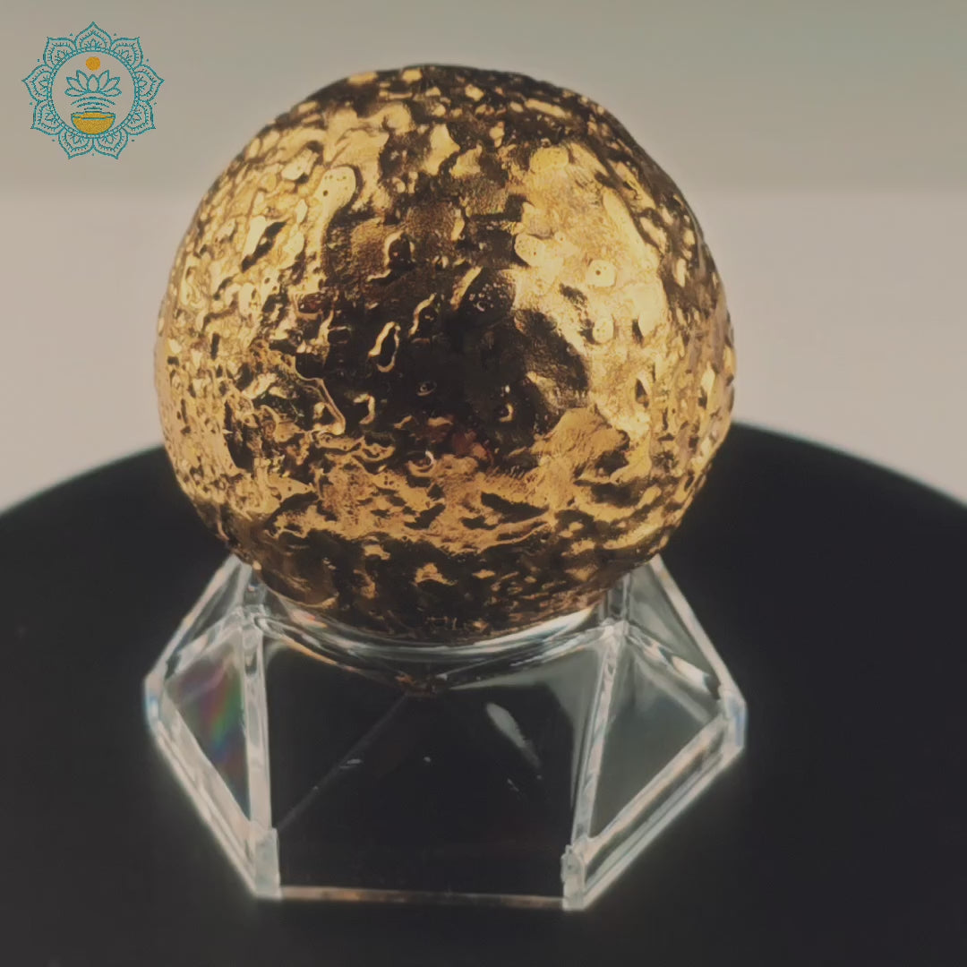 Brass Bliss Ball – Meditation & Sound Healing Chime with Complimentary Stand (Acrylic v.2)